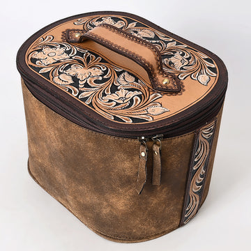 American Darling Jewelry Case Hand Tooled Genuine Leather Women's Bag Western Handbag Purse |
